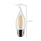 Satco 4 Watt CA10 LED Clear Medium Base 5000K 120 Volt, 2PK S21885 - alternate 2
